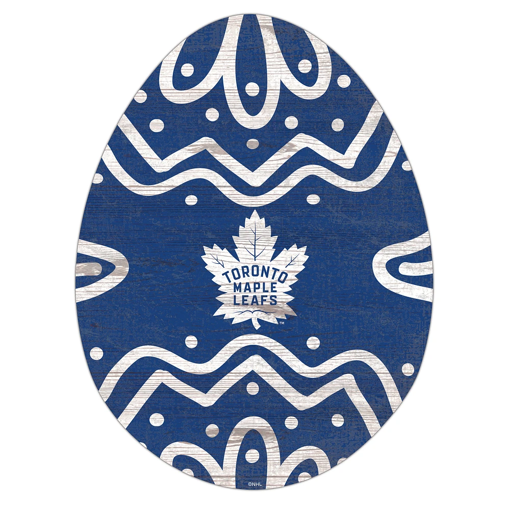 Toronto Maple Leafs 12" Easter Egg Cutout Sign