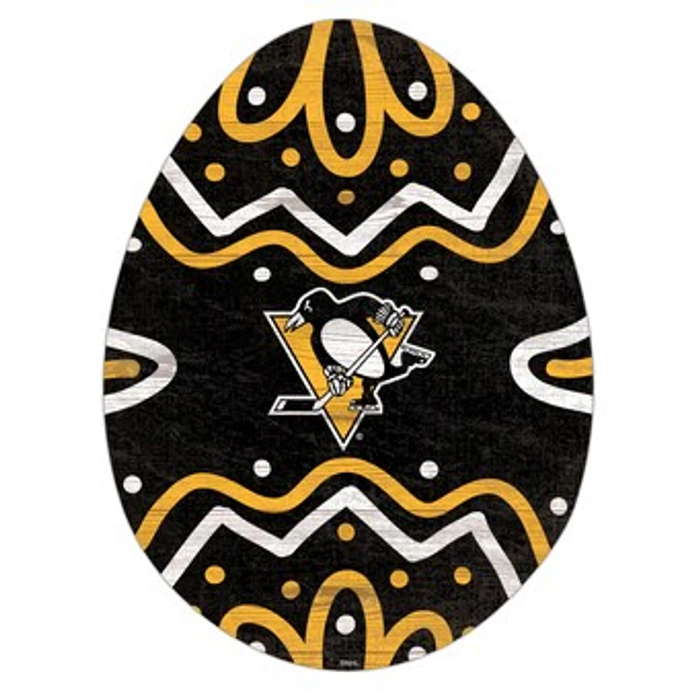 Pittsburgh Penguins 12" Easter Egg Cutout Sign