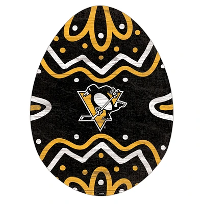 Pittsburgh Penguins 12" Easter Egg Cutout Sign