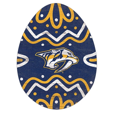 Nashville Predators 12" Easter Egg Cutout Sign