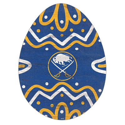 Buffalo Sabres 12" Easter Egg Cutout Sign