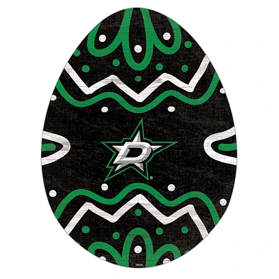 Dallas Stars 12" Easter Egg Cutout Sign