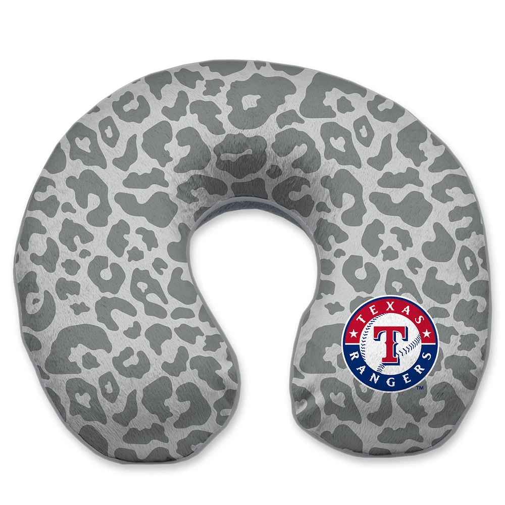 Texas Rangers Cheetah Print Memory Foam Travel Pillow