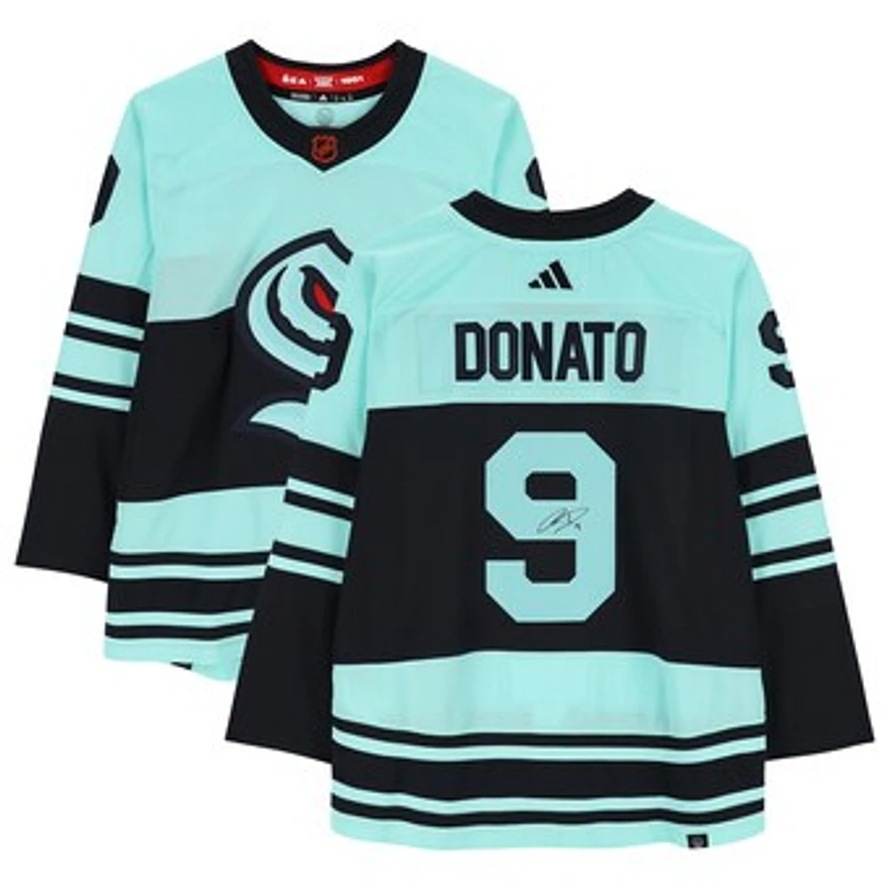 Ryan Donato Seattle Kraken Autographed 2022-23 Reverse Retro Adidas Authentic Jersey