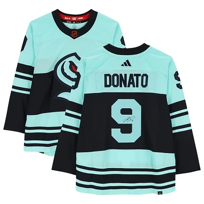 Ryan Donato Seattle Kraken Autographed 2022-23 Reverse Retro Adidas Authentic Jersey