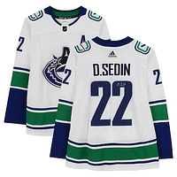 Daniel Sedin Vancouver Canucks Autographed White Adidas Authentic Jersey