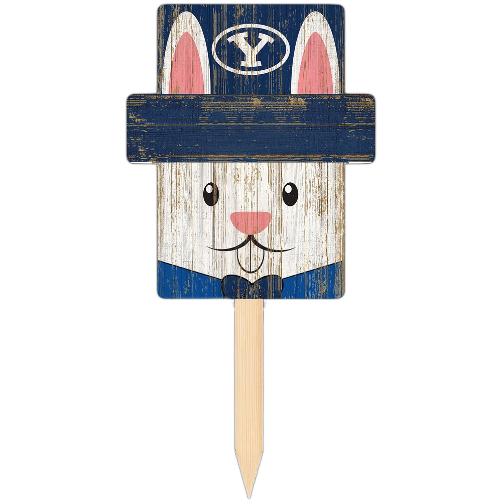 BYU Cougars 16" x 19" Easter Bunny Yard Stake