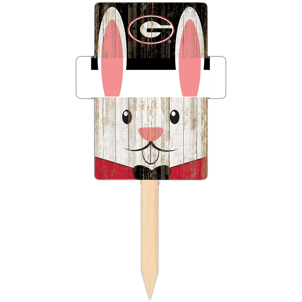 Georgia Bulldogs 16" x 19" Easter Bunny Yard Stake