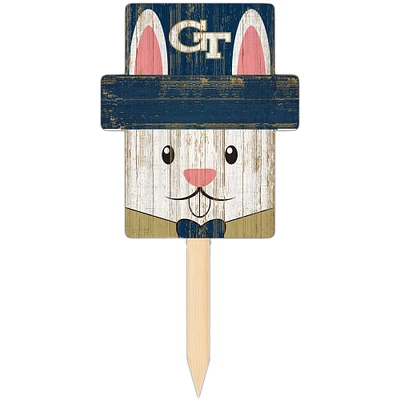 Georgia Tech Yellow Jackets 16" x 19" Easter Bunny Yard Stake