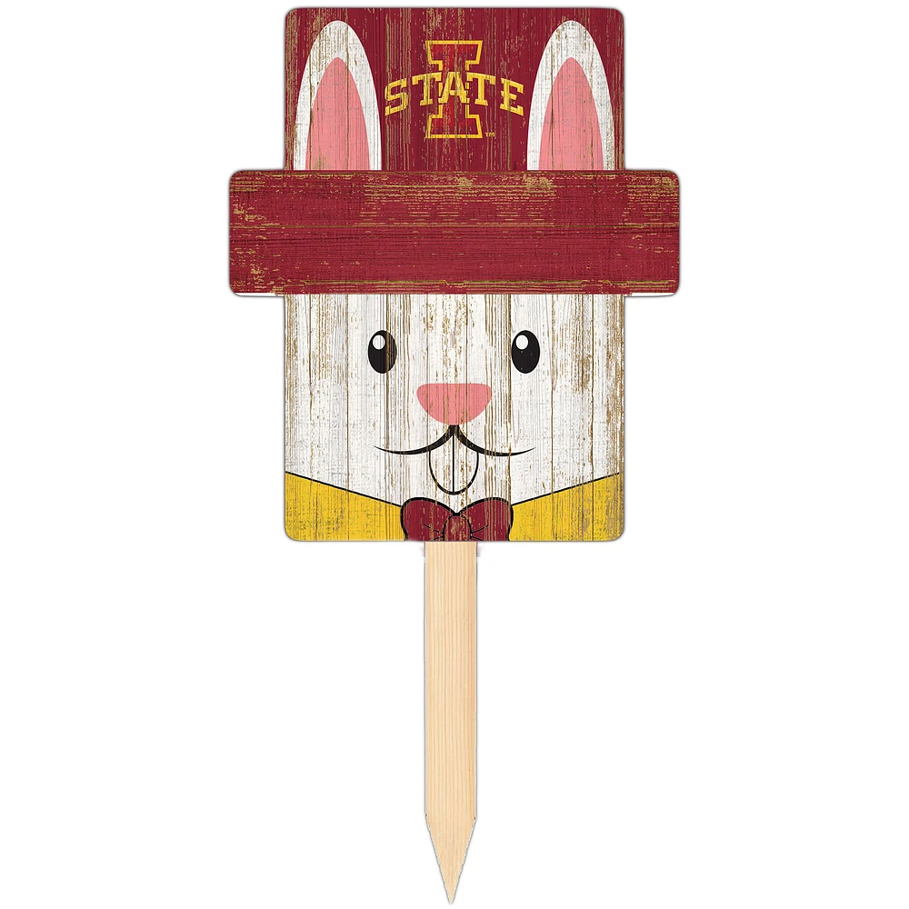 Iowa State Cyclones 16" x 19" Easter Bunny Yard Stake