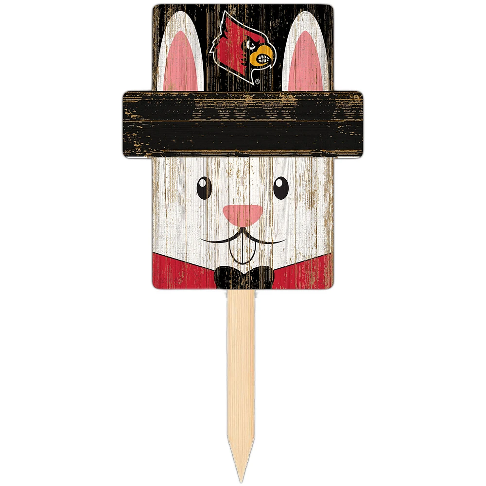 Louisville Cardinals 16" x 19" Easter Bunny Yard Stake