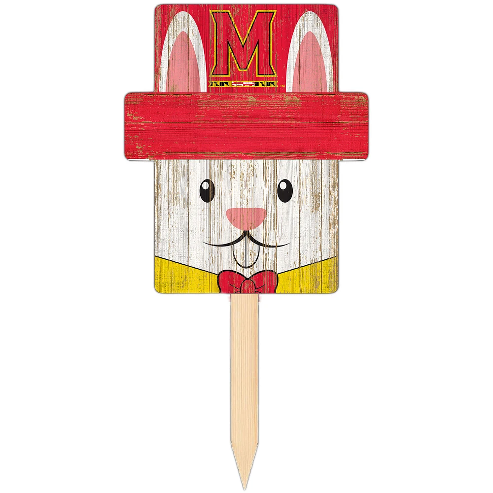 Maryland Terrapins 16" x 19" Easter Bunny Yard Stake