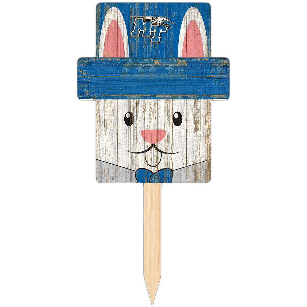 MTSU Blue Raiders 16" x 19" Easter Bunny Yard Stake