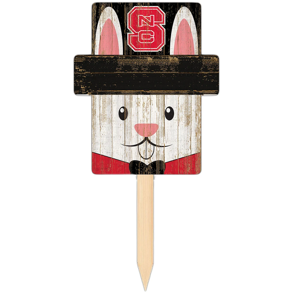 NC State Wolfpack 16" x 19" Easter Bunny Yard Stake