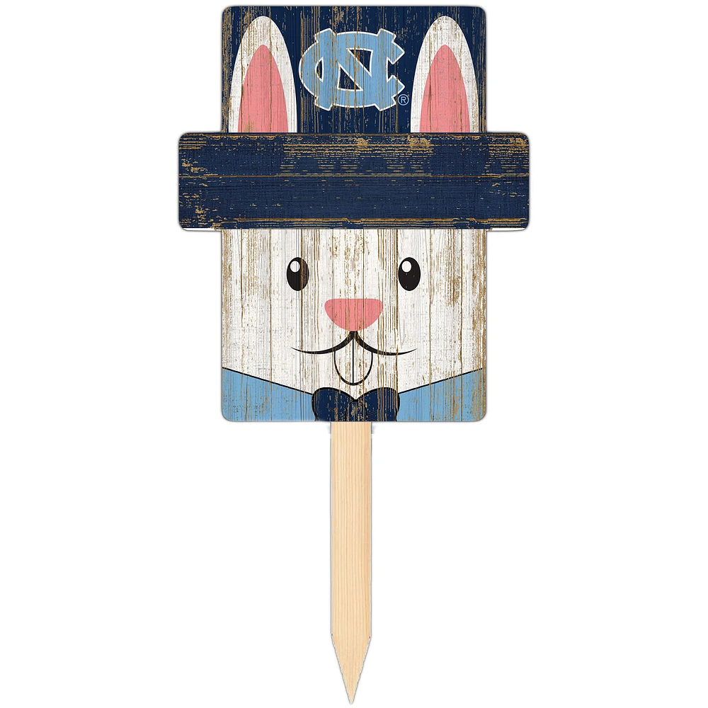 North Carolina Tar Heels 16" x 19" Easter Bunny Yard Stake