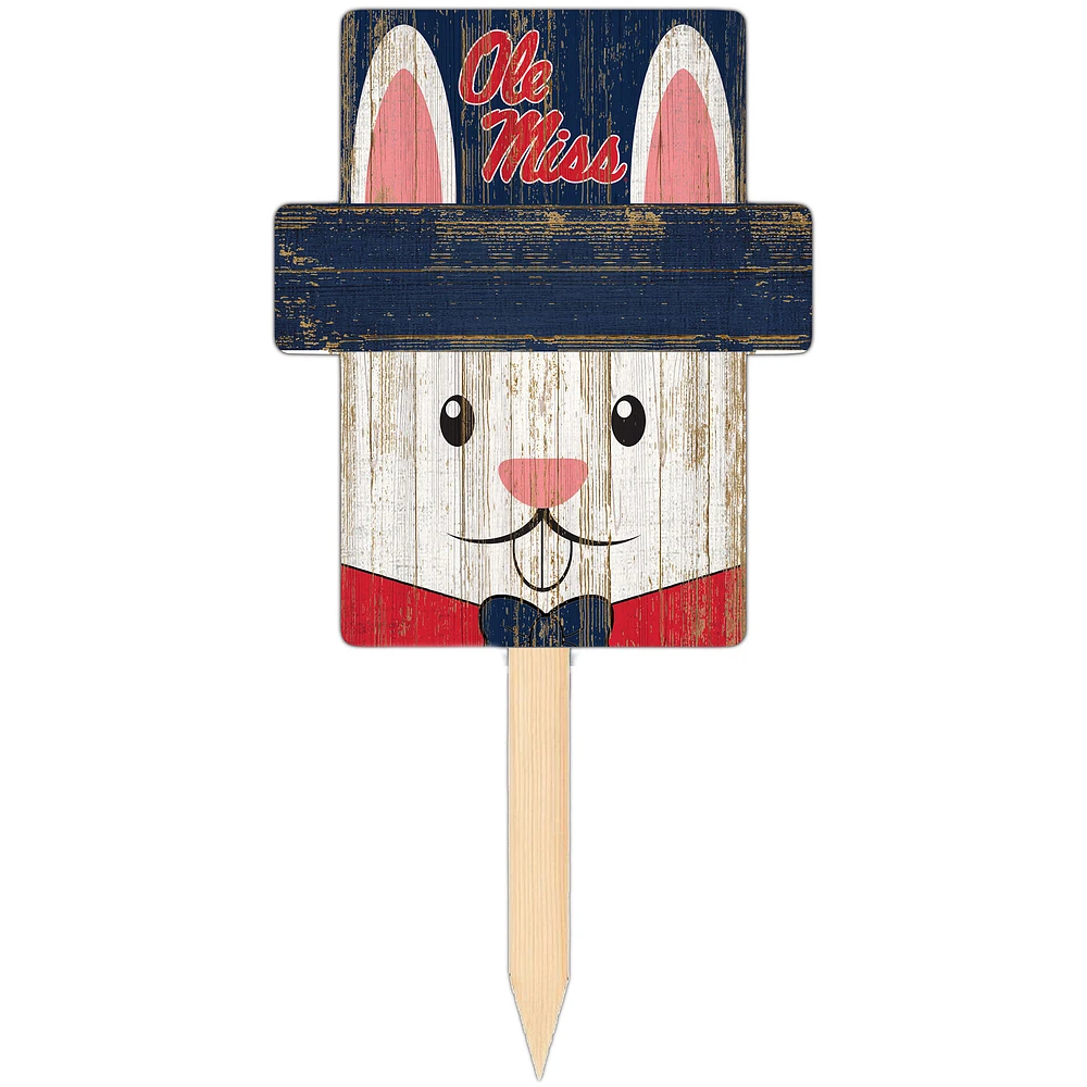 Ole Miss Rebels 16" x 19" Easter Bunny Yard Stake