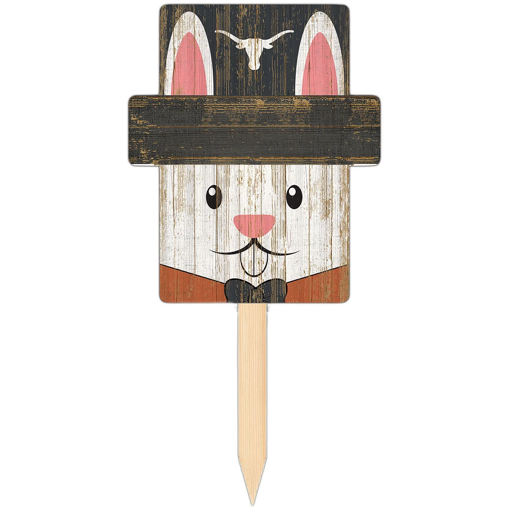 Texas Longhorns 16" x 19" Easter Bunny Yard Stake