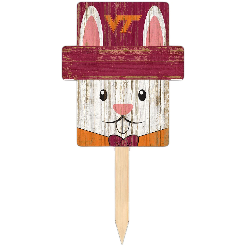 Virginia Tech Hokies 16" x 19" Easter Bunny Yard Stake