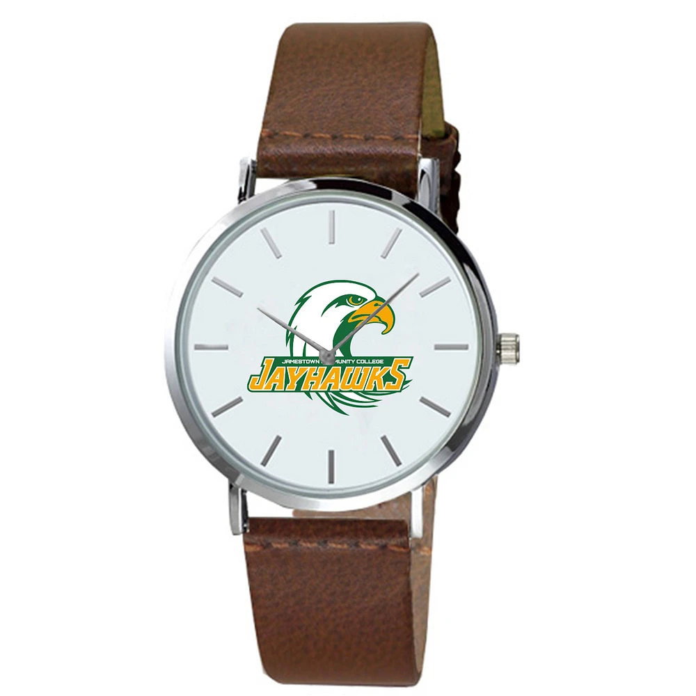 Men's SUNY Jamestown Community College Plexus Brown Leather Watch