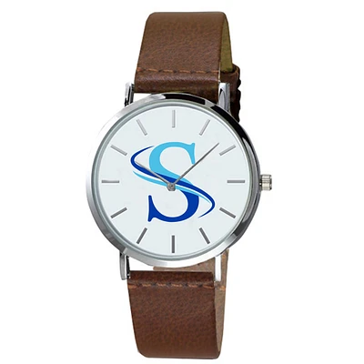 Men's Southern West Virginia Community and Technical College Plexus Brown Leather Watch
