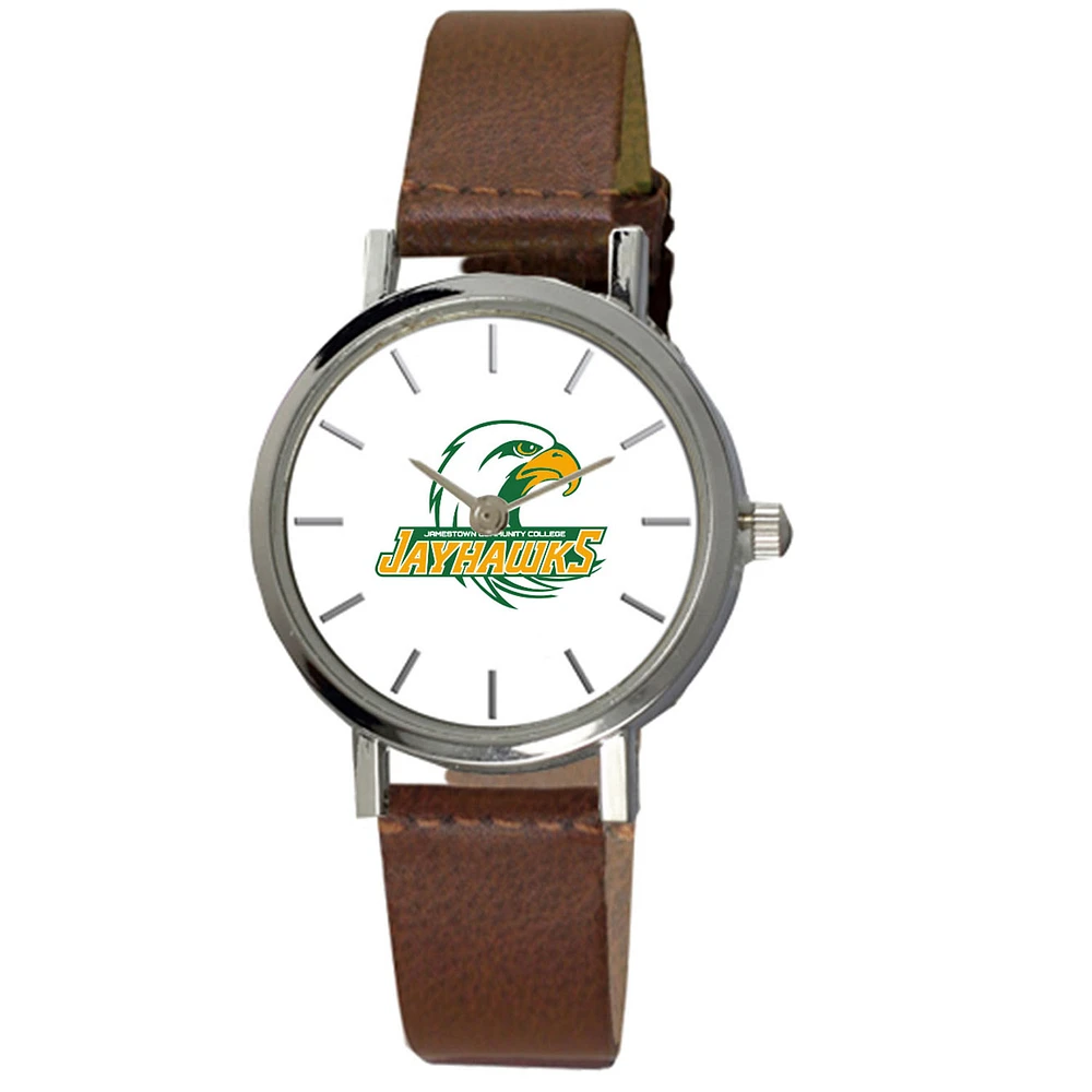 Women's SUNY Jamestown Community College Plexus Brown Leather Watch