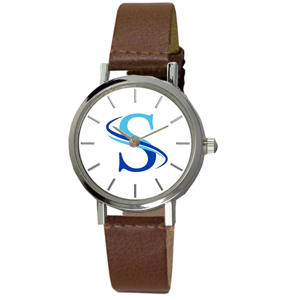 Women's Southern West Virginia Community and Technical College Plexus Brown Leather Watch