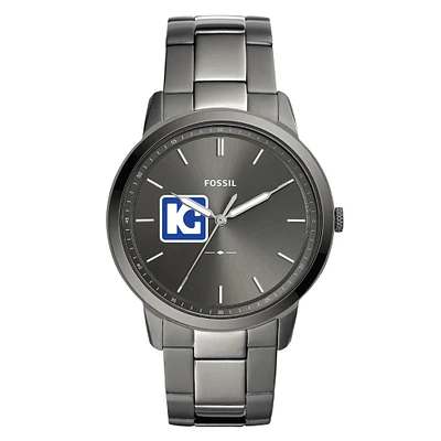 Men's Kaskaskia College Blue Devils Fossil Minimalist Three-Hand Smoke Watch