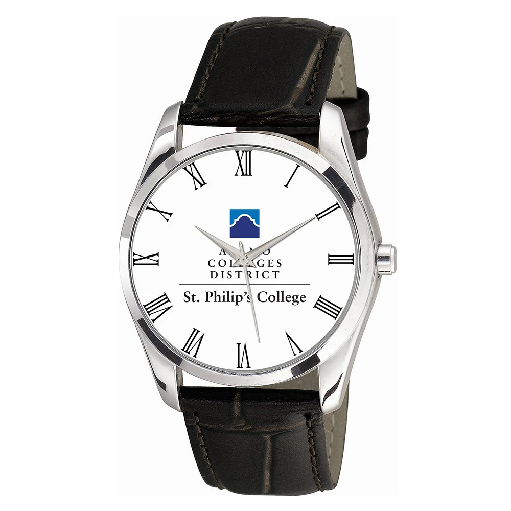 Women's SPC Tigers Berkeley Black Leather Watch