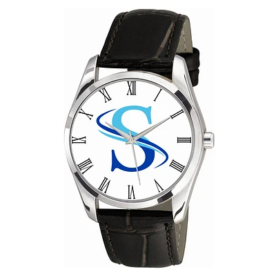 Women's Southern West Virginia Community and Technical College Berkeley Black Leather Watch