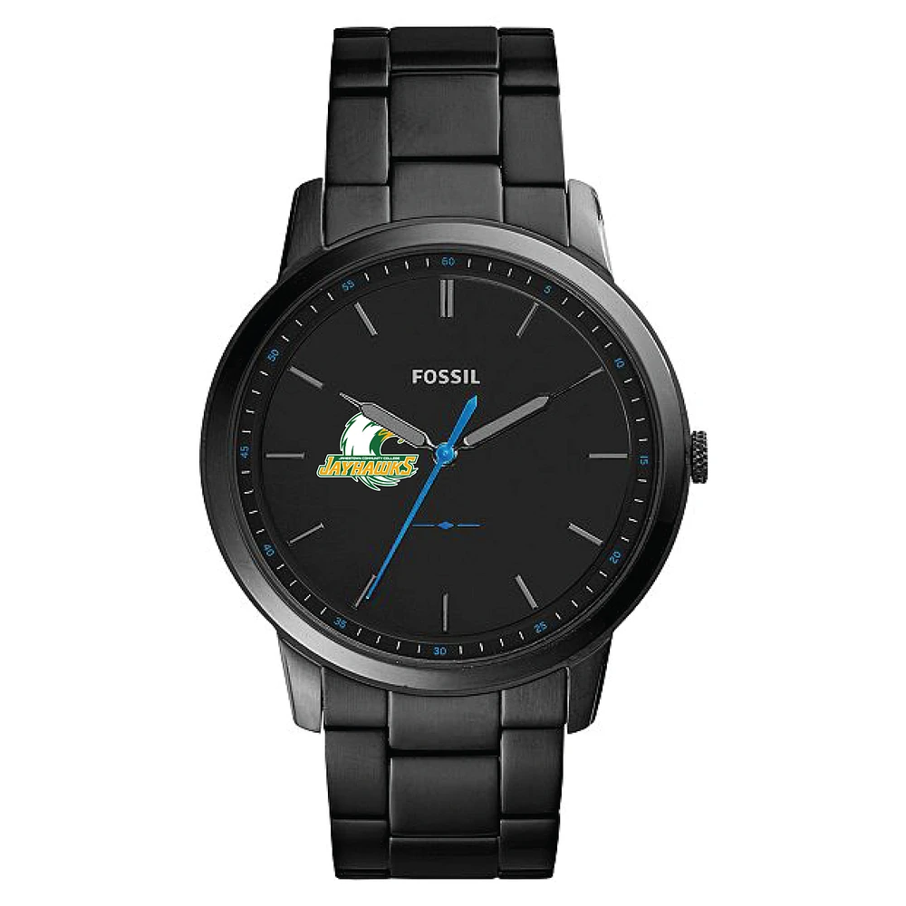 Men's SUNY Jamestown Community College Fossil Minimalist Slim Stainless Steel Watch