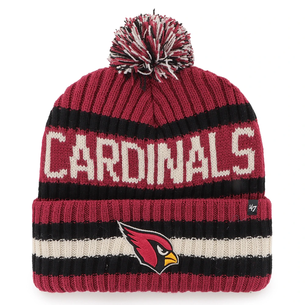 Men's '47 Cardinal Arizona Cardinals Bering Cuffed Knit Hat with Pom
