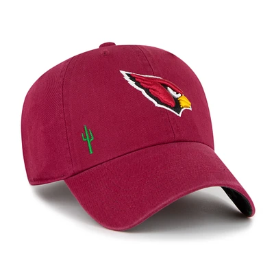 Women's '47 Cardinal Arizona Cardinals Confetti Icon Clean Up Adjustable Hat