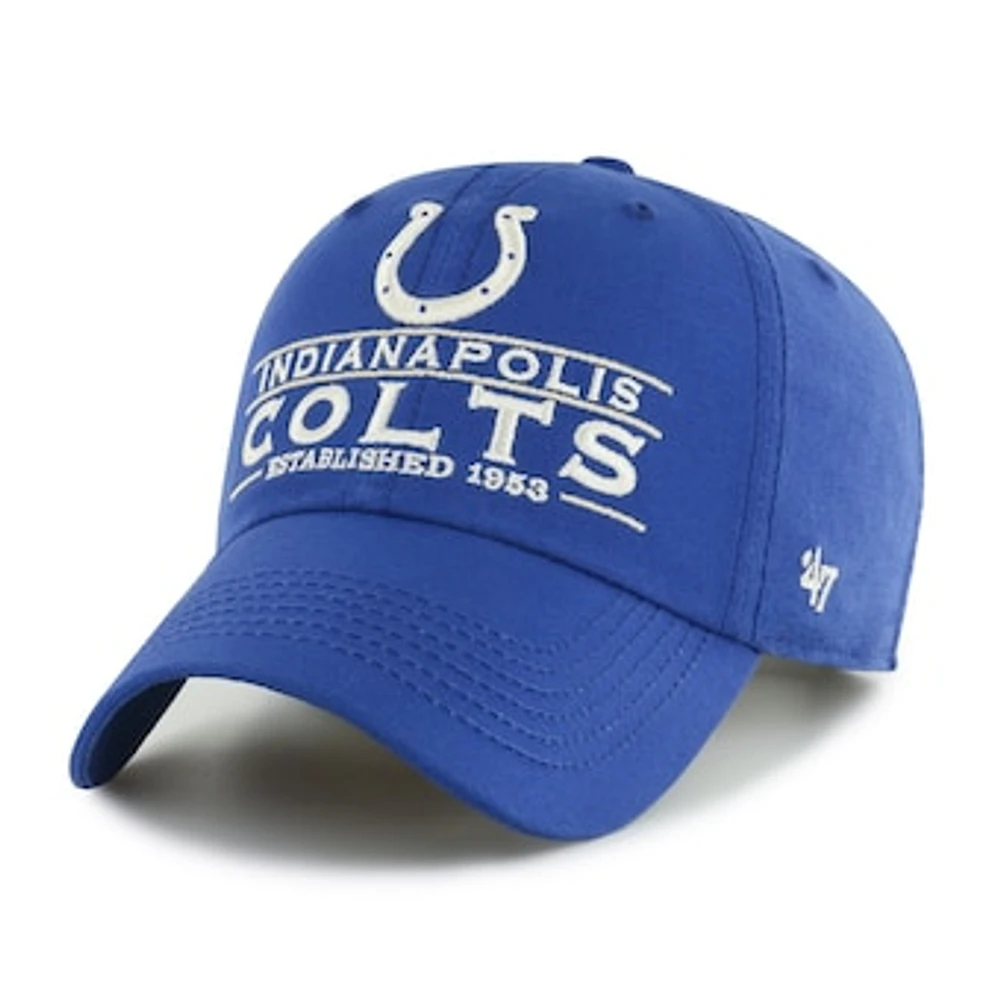 Men's '47 Royal Indianapolis Colts Vernon Clean Up Adjustable Hat