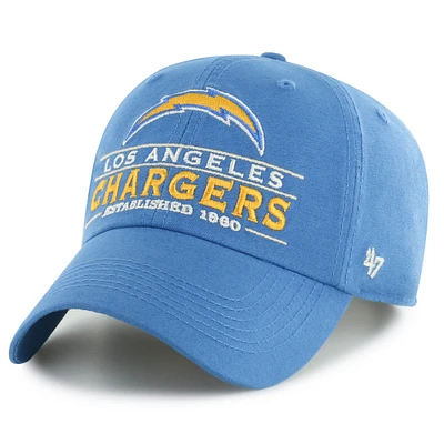 Men's '47 Powder Blue Los Angeles Chargers Vernon Clean Up Adjustable Hat