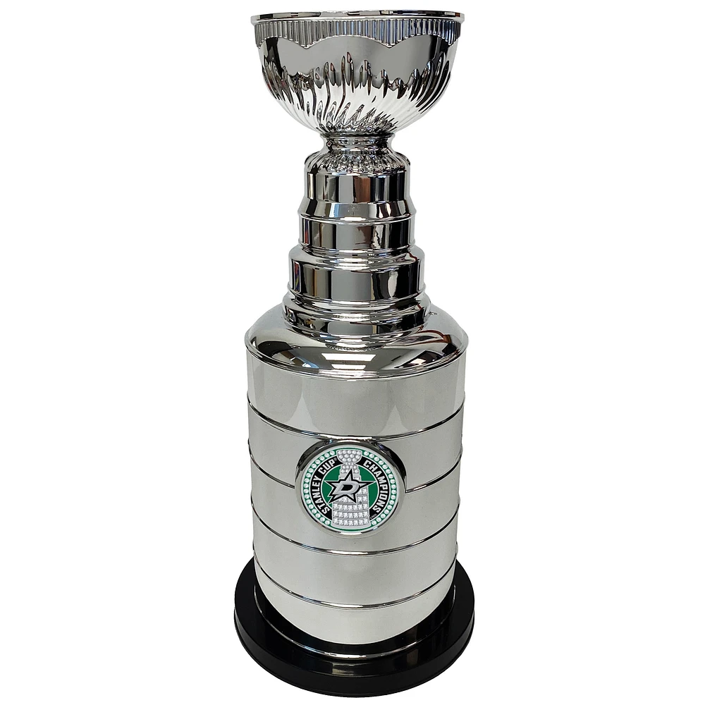 Silver Dallas Stars 14" Stanley Cup Coin Bank Replica Trophy