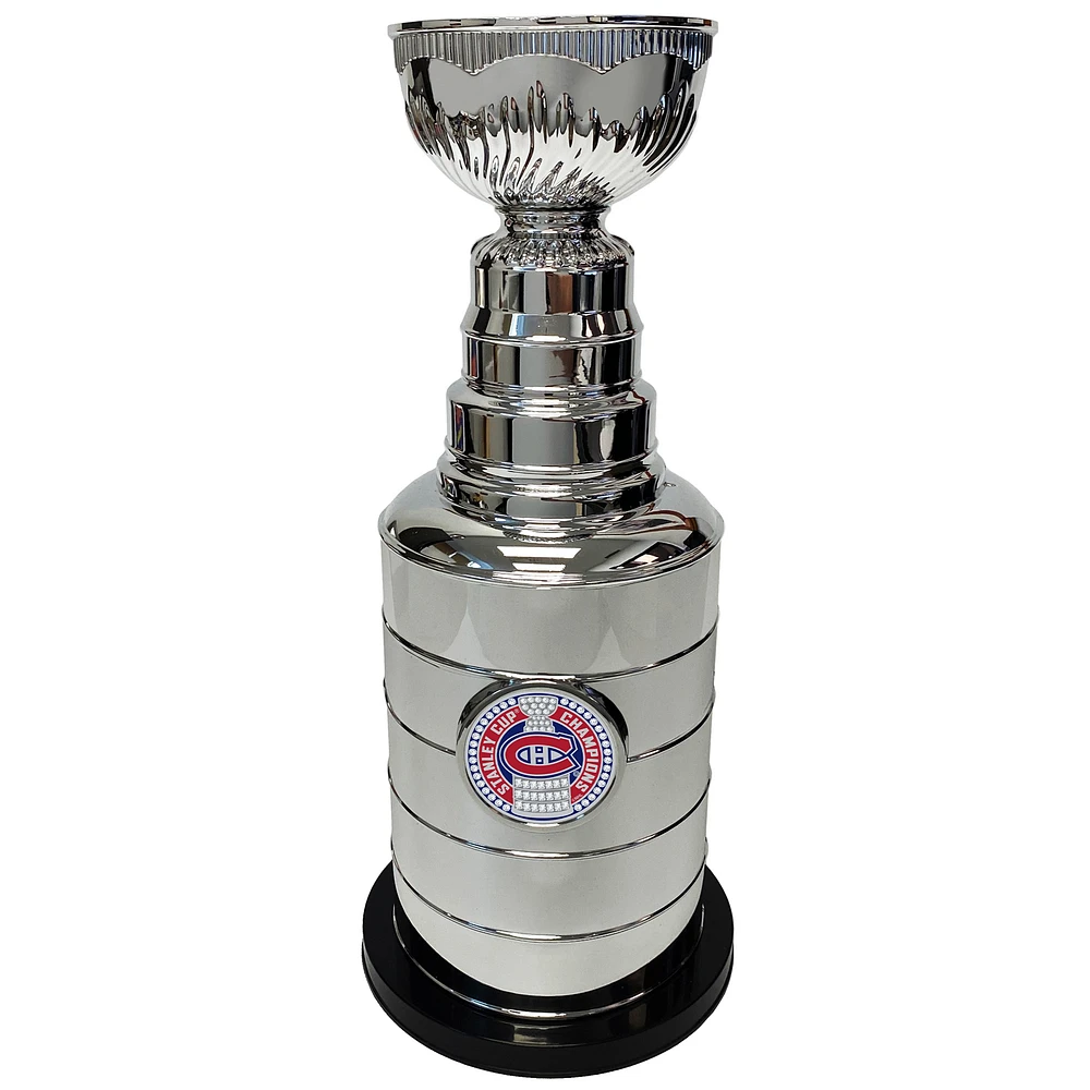 Silver Montreal Canadiens 14" Stanley Cup Coin Bank Replica Trophy