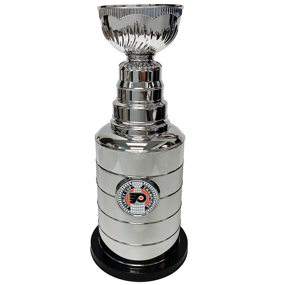 Silver Philadelphia Flyers 14" Stanley Cup Coin Bank Replica Trophy