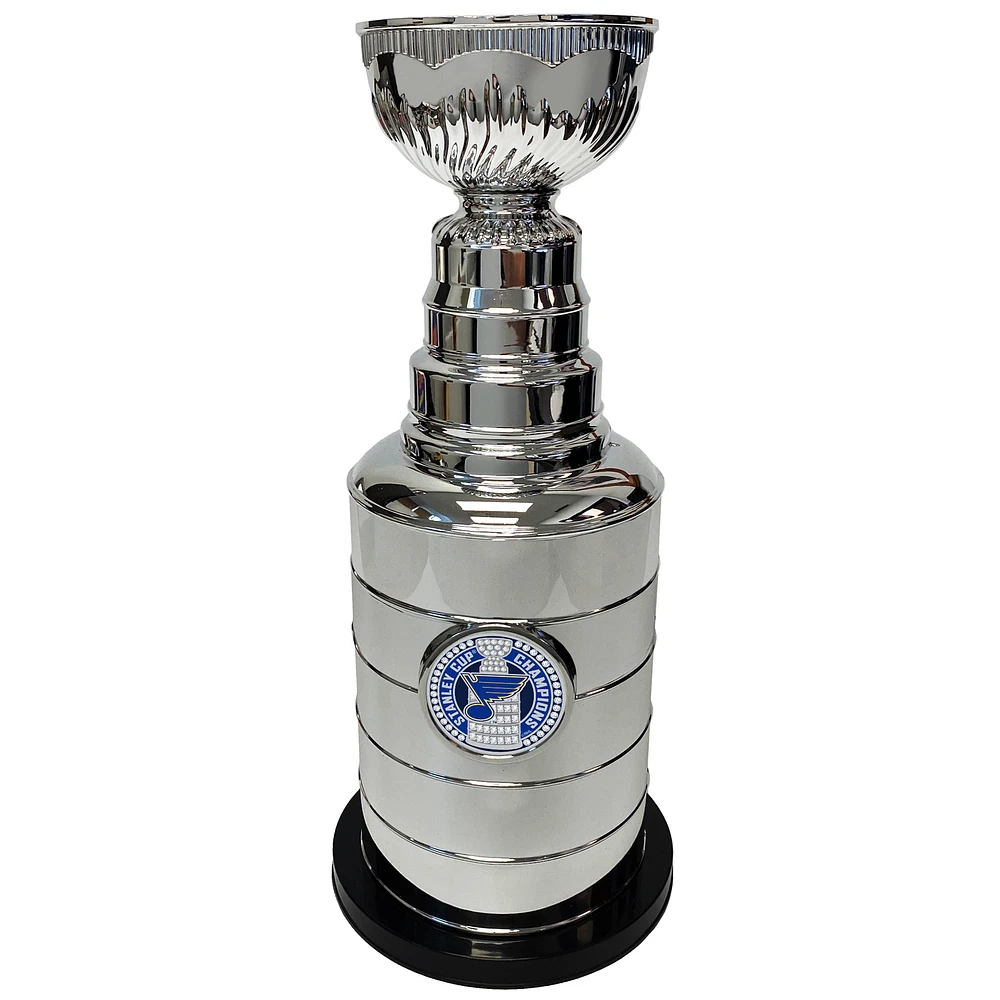 Silver St. Louis Blues 14" Stanley Cup Coin Bank Replica Trophy
