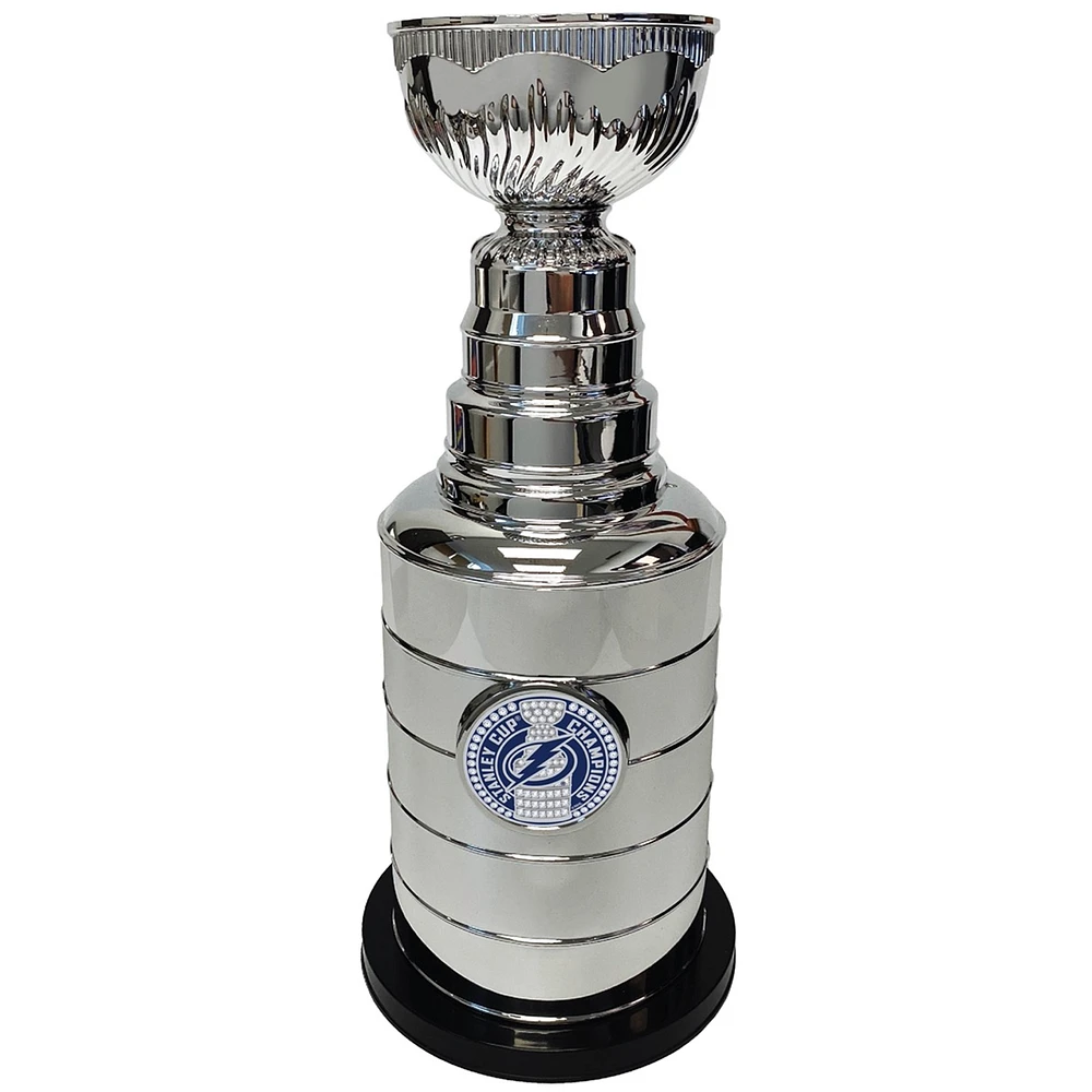 Silver Tampa Bay Lightning 14" Stanley Cup Coin Bank Replica Trophy