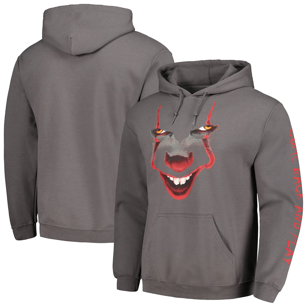 Men's Ripple Junction Charcoal It Graphic Pullover Hoodie
