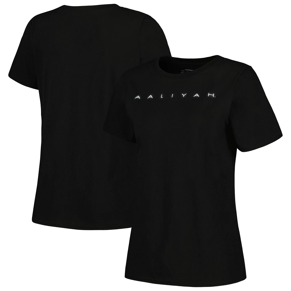 Women's Black Aaliyah Graphic T-Shirt