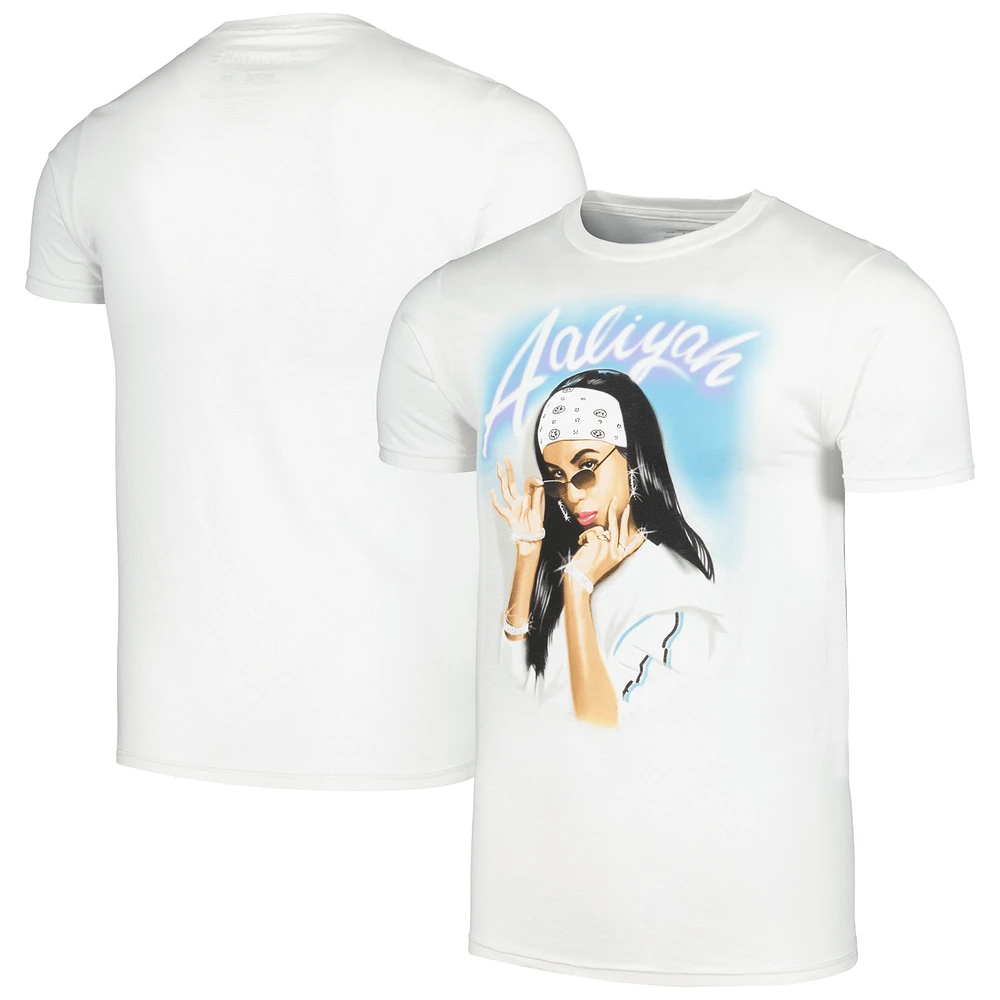 Men's White Aaliyah Graphic T-Shirt