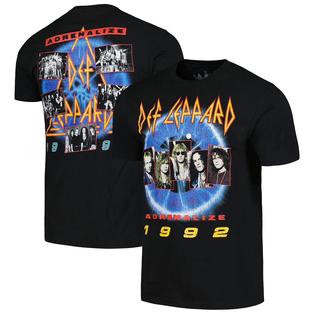 Men's Black Def Leppard Adrenalize 1992 Graphic T-Shirt