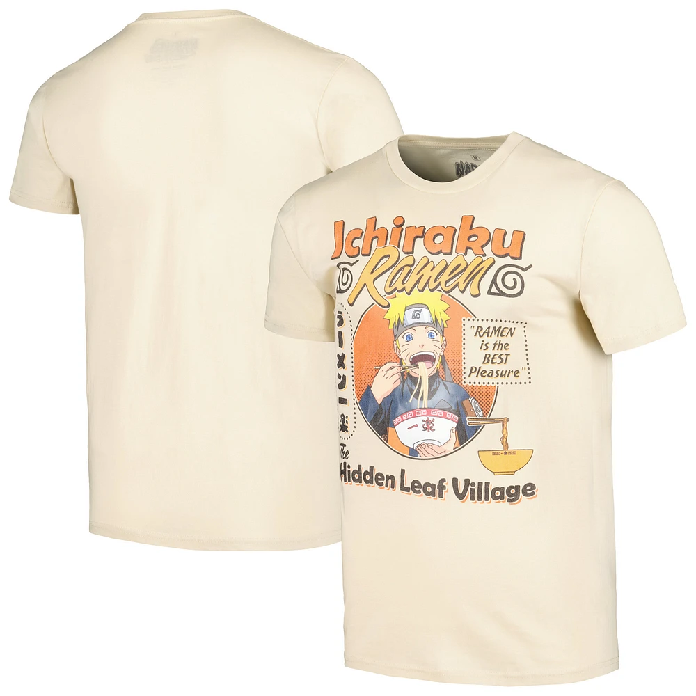Men's Ripple Junction Tan Naruto Ichiraku Ramen Graphic T-Shirt