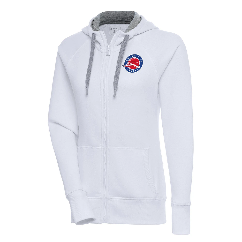 Women's Antigua Motor City Cruise Victory Full-Zip Hoodie