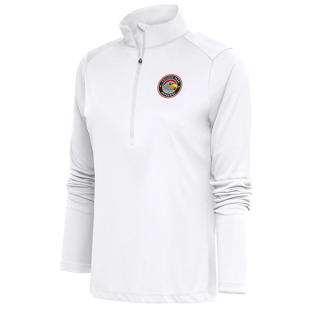 Women's Antigua College Park Skyhawks Tribute Half-Zip Pullover Top