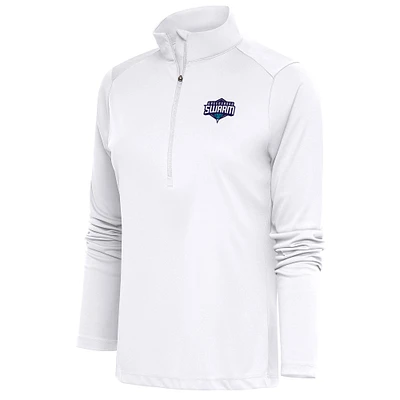 Women's Antigua Greensboro Swarm Tribute Half-Zip Pullover Top