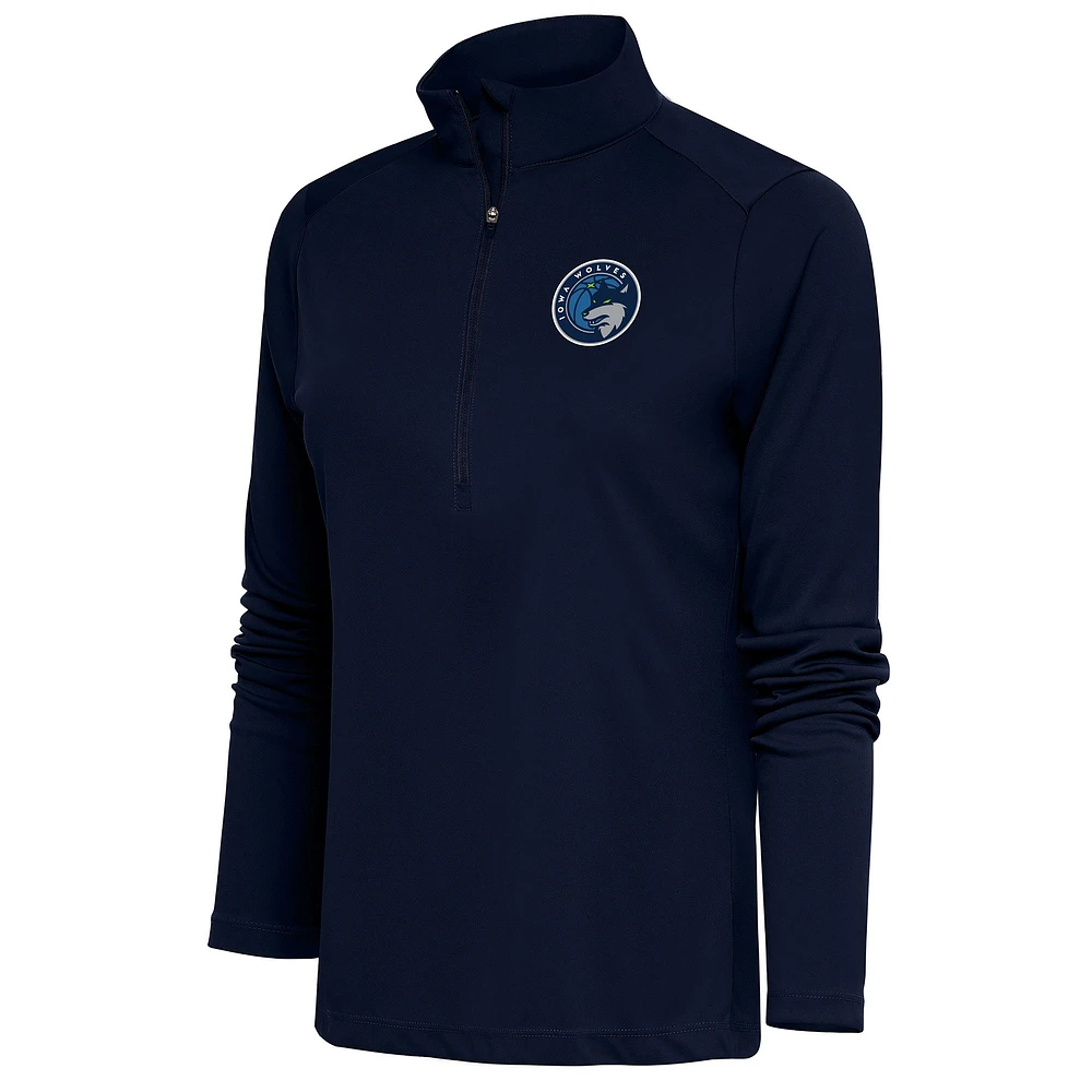 Women's Antigua Navy Iowa Wolves Tribute Half-Zip Pullover Top