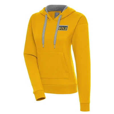 Women's Antigua Gold Grand Rapids Victory Pullover Hoodie
