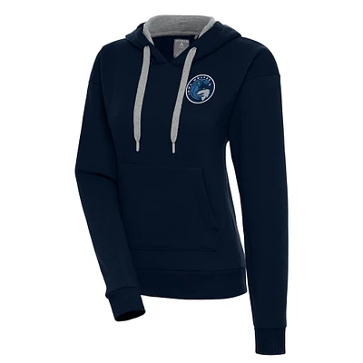 Women's Antigua Navy Iowa Wolves Victory Pullover Hoodie